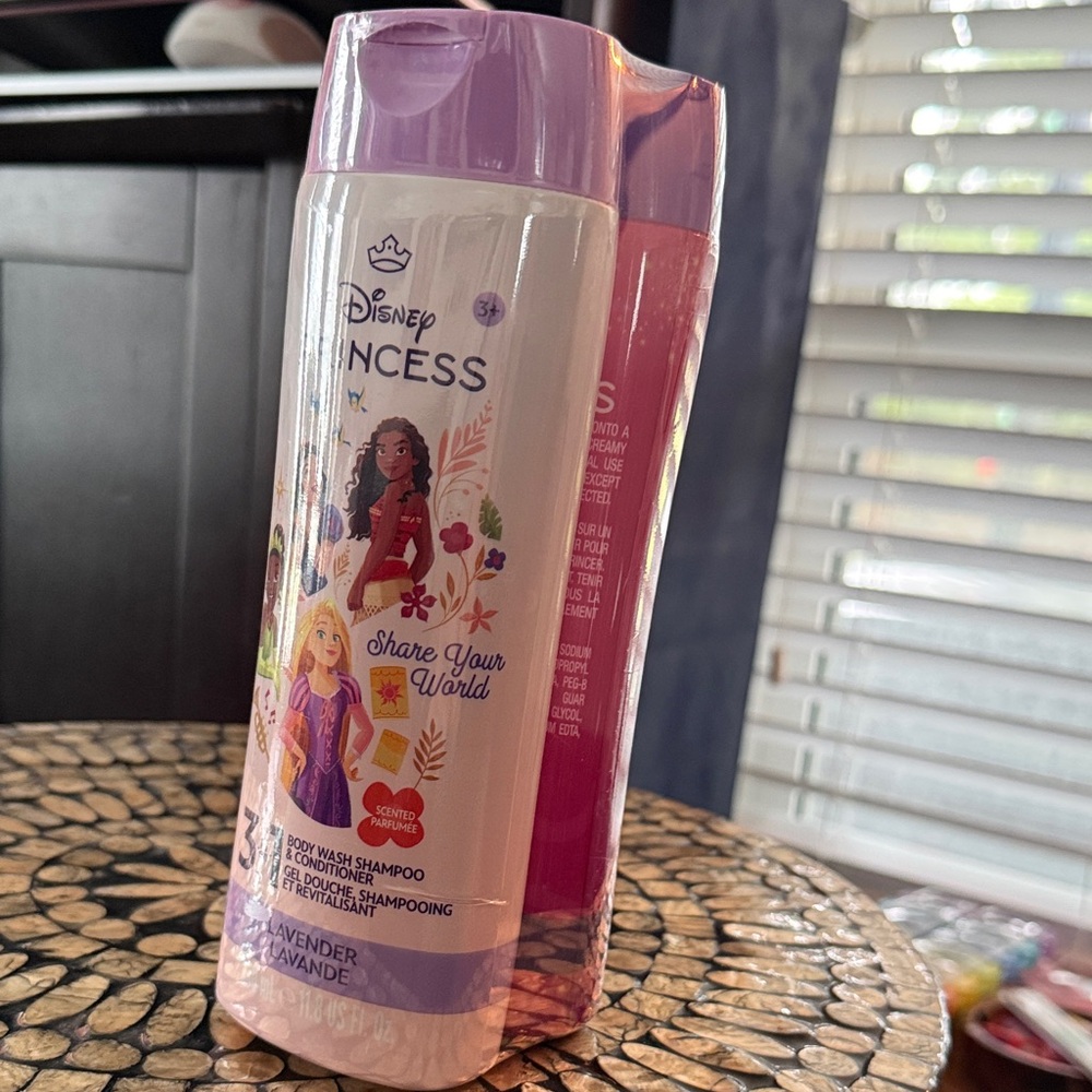 Disney Princess Lavender and Pink Shampoo 2pack
